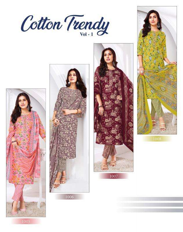 Radhika Lifestyle Cotton Trendy vol 1 Bulk kurti suppliers