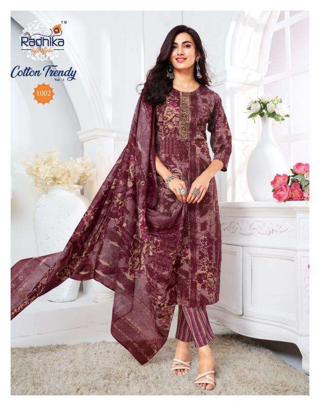 Radhika Lifestyle Cotton Trendy vol 1 Bulk kurti suppliers
