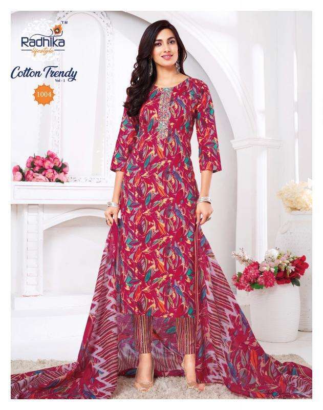 Radhika Lifestyle Cotton Trendy vol 1 Bulk kurti suppliers