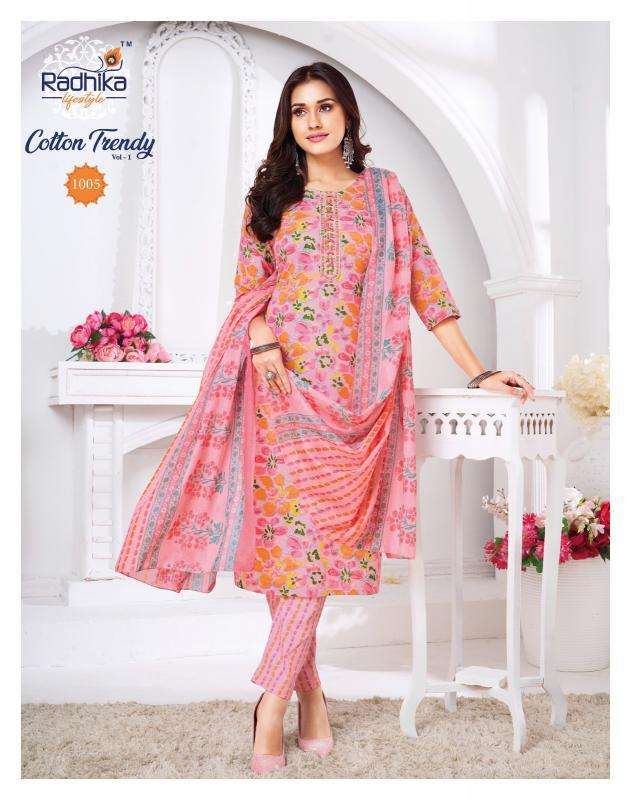 Radhika Lifestyle Cotton Trendy vol 1 Bulk kurti suppliers