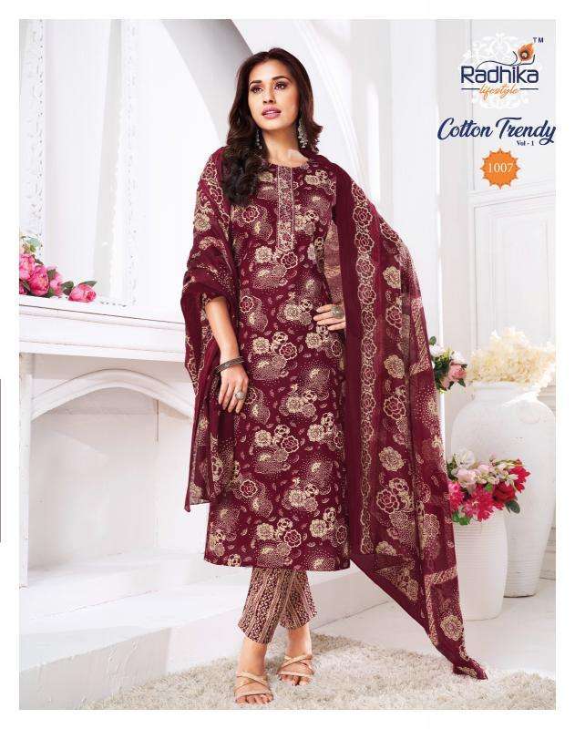 Radhika Lifestyle Cotton Trendy vol 1 Bulk kurti suppliers