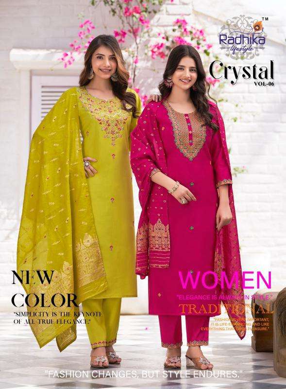Radhika Lifestyle Crystal Vol 6 Ladies Kurti manufacturers