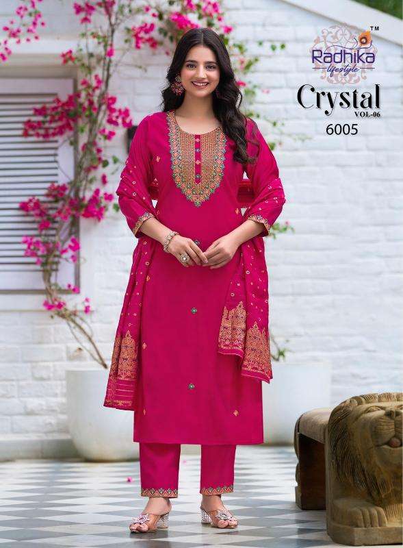Radhika Lifestyle Crystal Vol 6 Ladies Kurti manufacturers