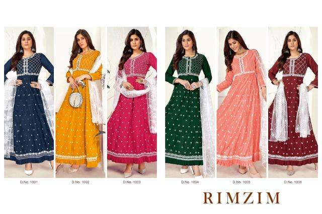 Rim zim parampara kajal style kurti manufacturer in surat location