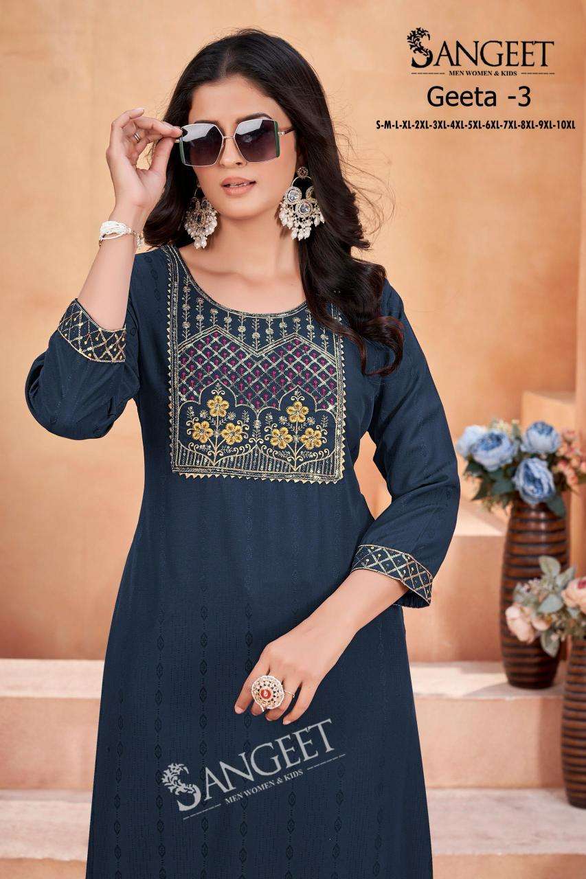 Sangeet Geeta Vol 3 Kurti distributors in Ahmedabad