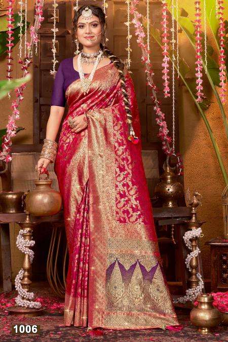 Saroj megh mayur swaroski vol -4 Silk saree wholesalers in mumbai