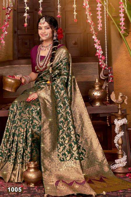 Saroj megh mayur swaroski vol -4 Silk saree wholesalers in mumbai