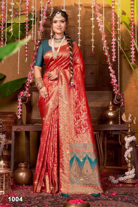 Saroj megh mayur swaroski vol -4 Silk saree wholesalers in mumbai