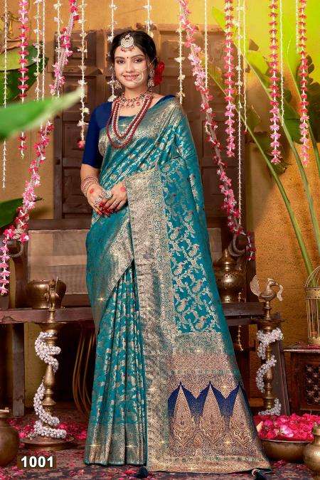 Saroj megh mayur swaroski vol -4 Silk saree wholesalers in mumbai