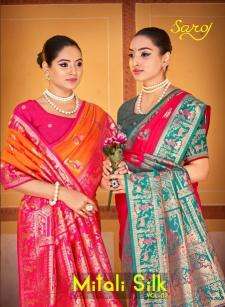 Saroj mitali silk vol -1 Fancy saree wholesale in mumbai