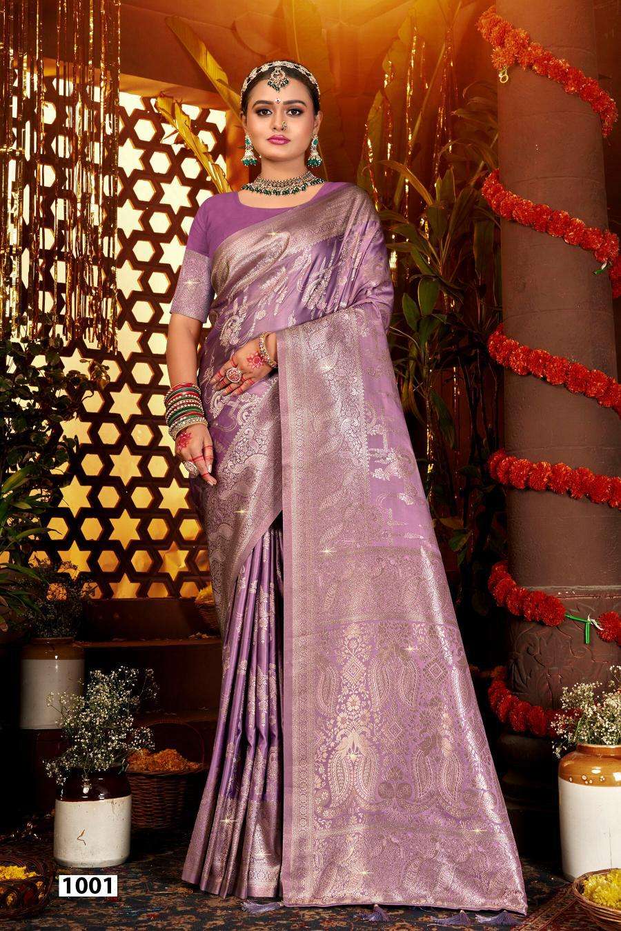 Saroj Sanwaree satin saroski vol.1 Saree wholesale market in Mumbai