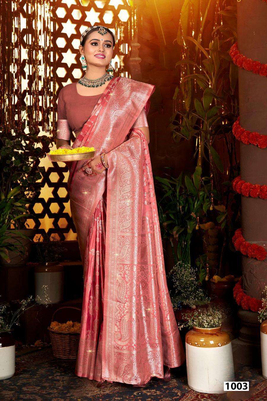 Saroj Sanwaree satin saroski vol.1 Saree wholesale market in Mumbai