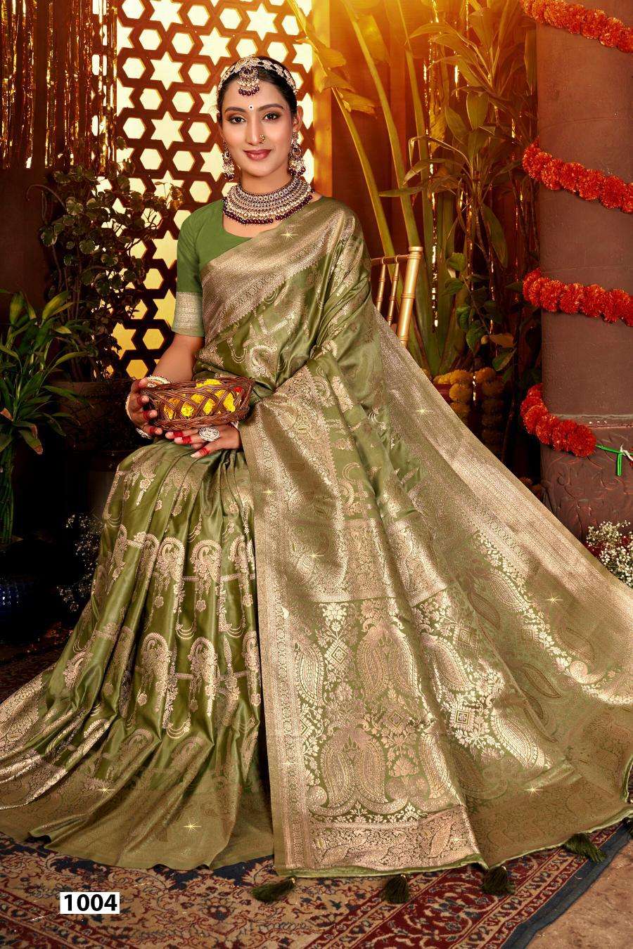 Saroj Sanwaree satin saroski vol.1 Saree wholesale market in Mumbai