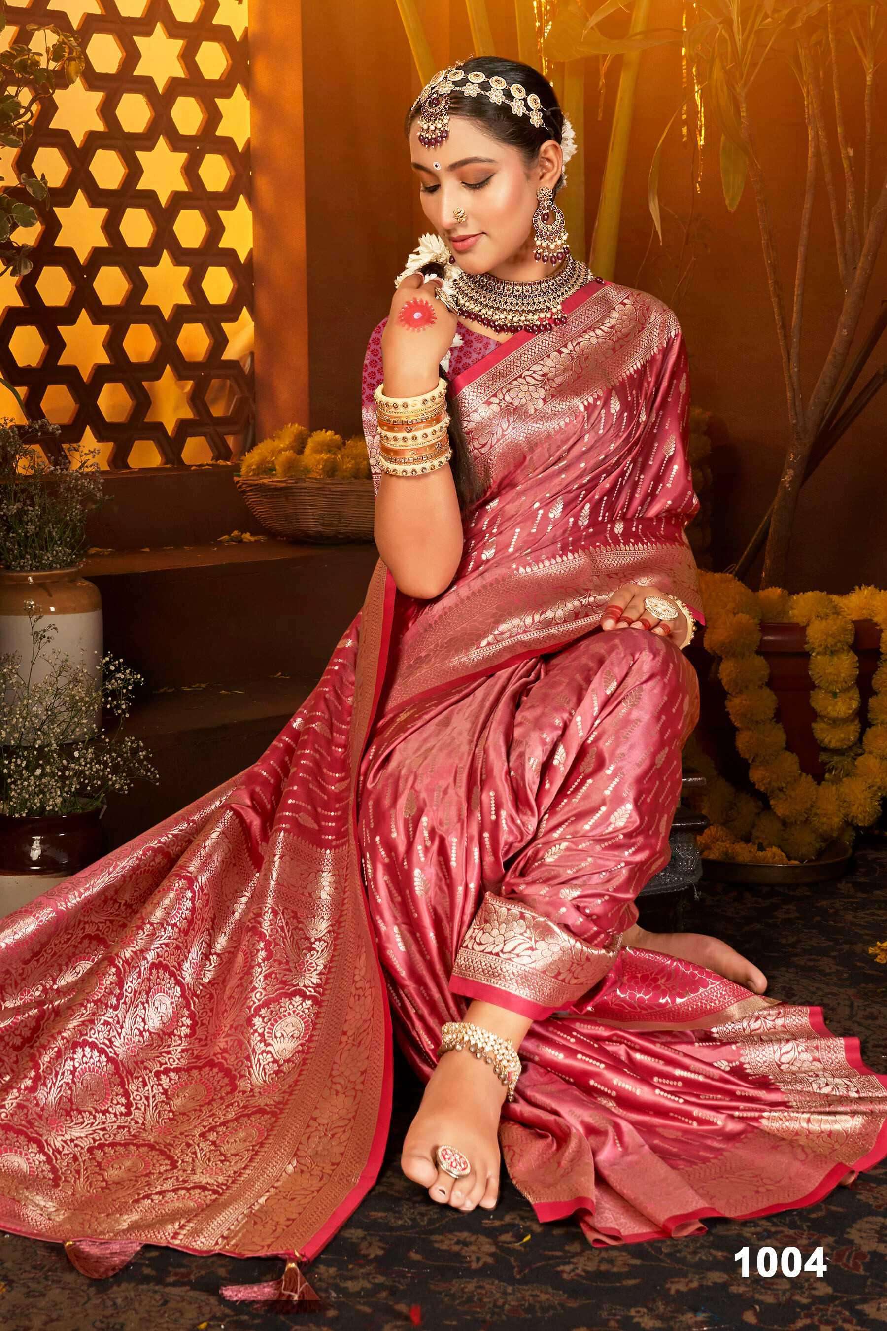 Saroj Sanwaree satin saroski vol.5 Saree wholesale suppliers in Mumbai