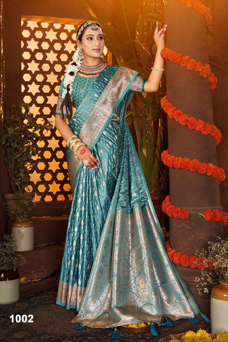 Saroj Sanwaree satin saroski vol.5 Saree wholesale suppliers in Mumbai