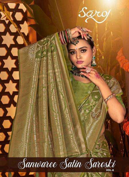 Saroj Sanwaree satin saroski vol.6  Mumbai saree market