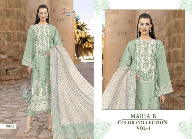 Shree Fabs Maria B Color Collection Vol 1 Cotton Dupatta Wholesale salwar kameez in Surat