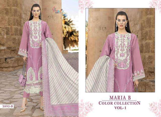Shree Fabs Maria B Color Collection Vol 1 Cotton Dupatta Wholesale salwar kameez in Surat