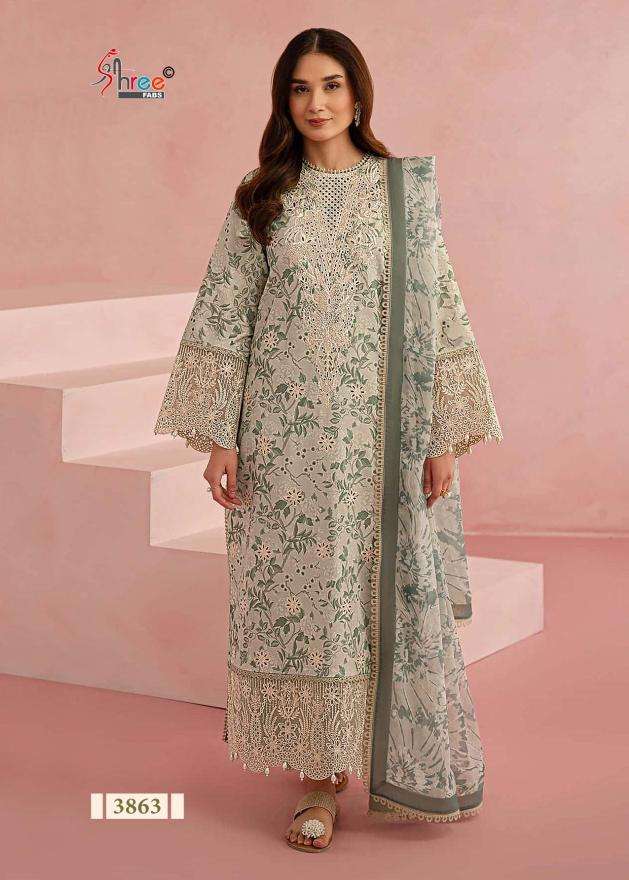 Shree Fabs Ombre Chikankari Lawn Collection Vol 1 Chiffon Duppatta Embroidered salwar kameez wholesale