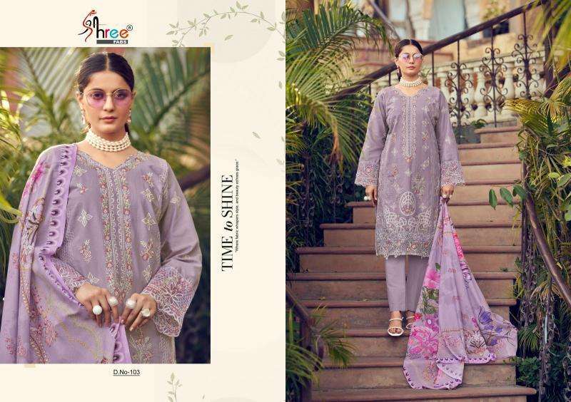 Shree Fabs Tasrif Premium Lawn Collection Vol 2 Chiffon Dupatta Salwar suit wholesale suppliers in Mumbai