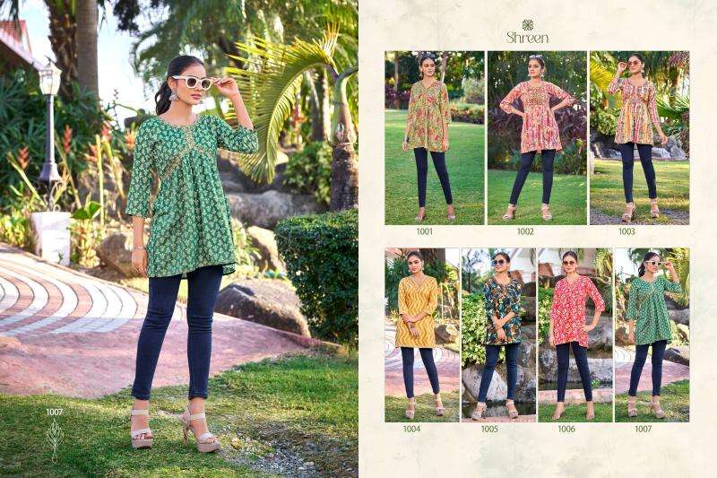 Shreen resham infinity selfie kurti manufacturer in surat