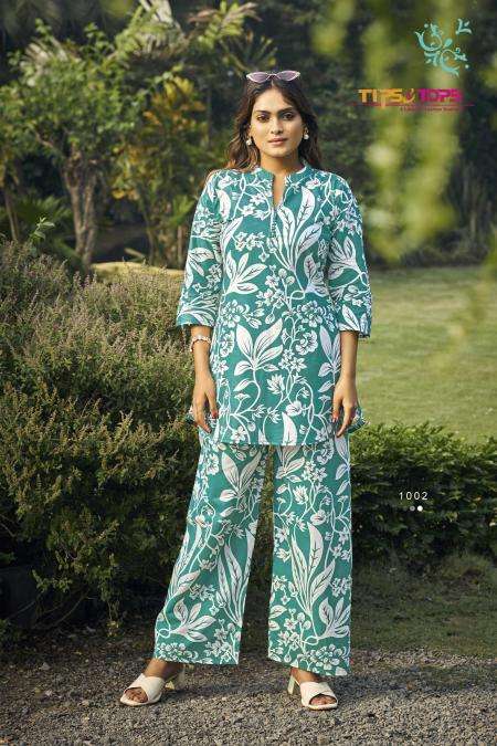 Tips & Tops Cotton Trends co ord sets Designer kurti wholesalers in Delhi