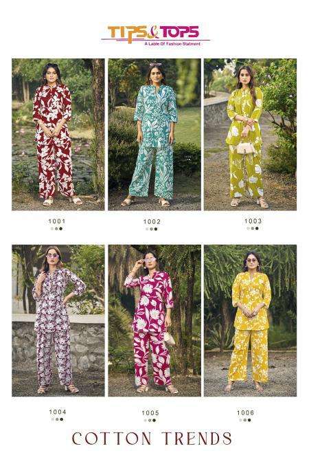 Tips & Tops Cotton Trends co ord sets Designer kurti wholesalers in Delhi