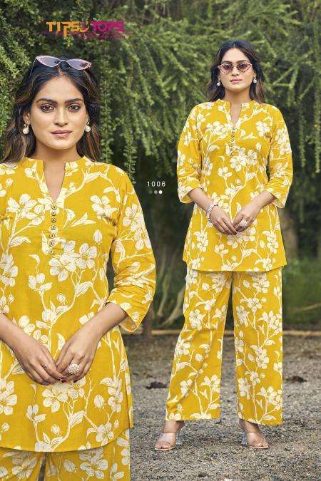 Tips & Tops Cotton Trends co ord sets Designer kurti wholesalers in Delhi