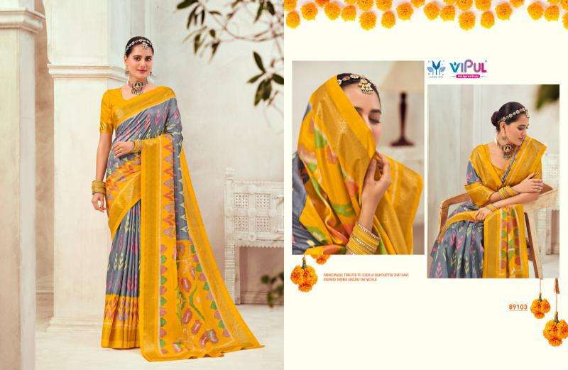 Vipul Gulmarg Silk Vol 6 Indian saree wholesalers online