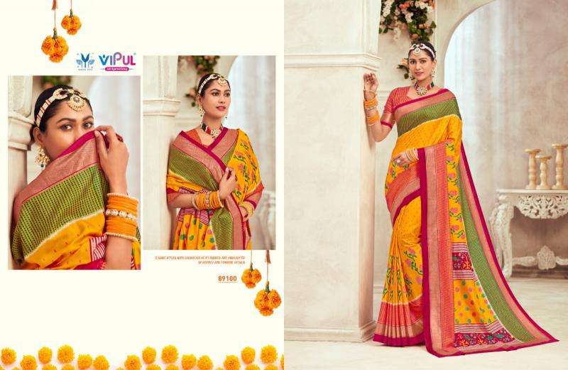 Vipul Gulmarg Silk Vol 6 Indian saree wholesalers online