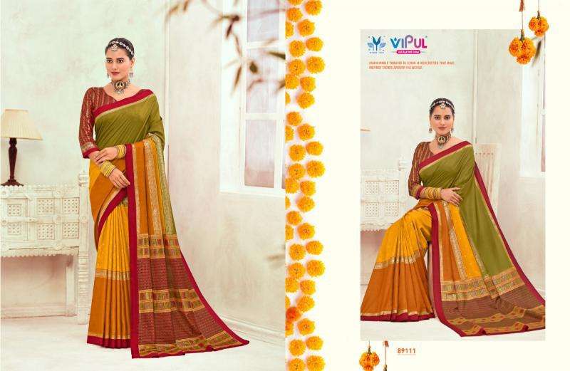 Vipul Gulmarg Silk Vol 6 Indian saree wholesalers online