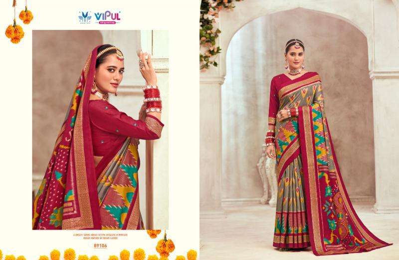 Vipul Gulmarg Silk Vol 6 Indian saree wholesalers online