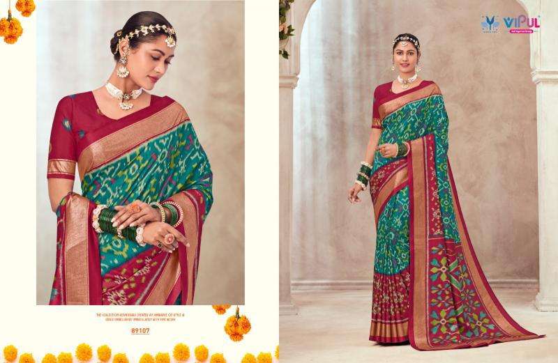 Vipul Gulmarg Silk Vol 6 Indian saree wholesalers online