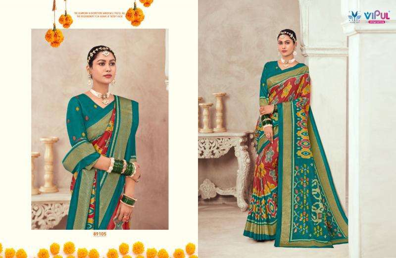 Vipul Gulmarg Silk Vol 6 Indian saree wholesalers online