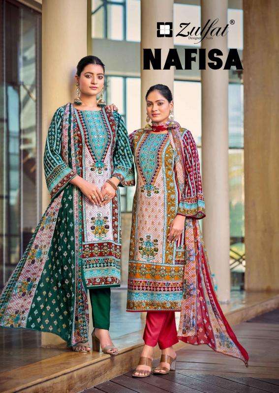 Zulfat designer suits nafisa Wholesale dress materials online