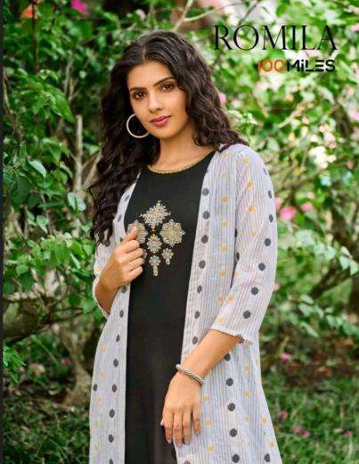 100 Miles Romila kurti manufacturers in surat pdf