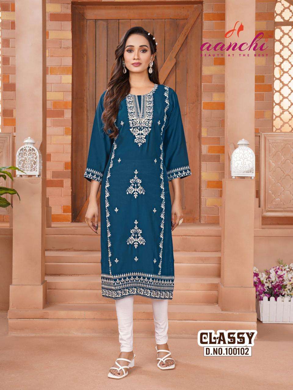 Aanchi classy kurti manufacture in surat
