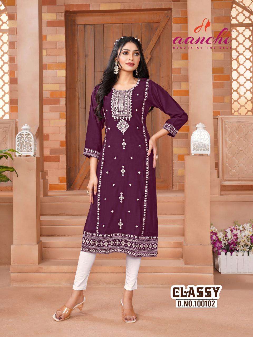 Aanchi classy kurti manufacture in surat