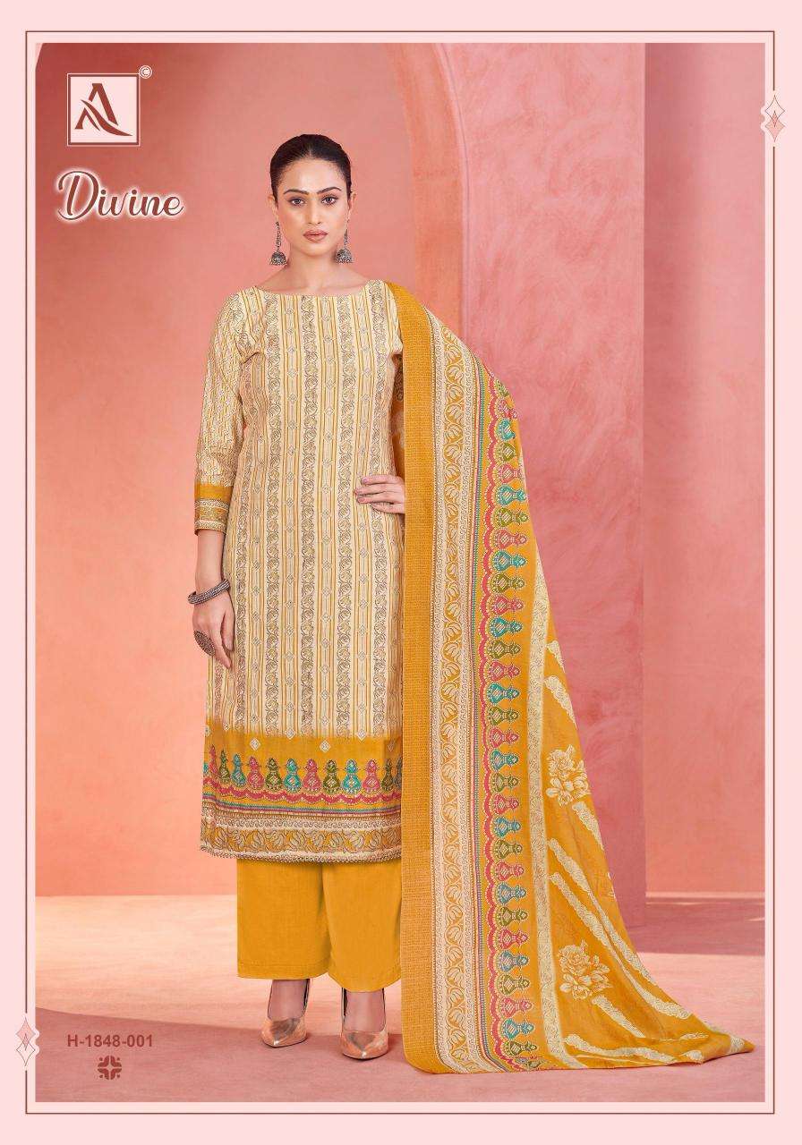 Alok suit divine designer Wholesale dress materials in Surat with price