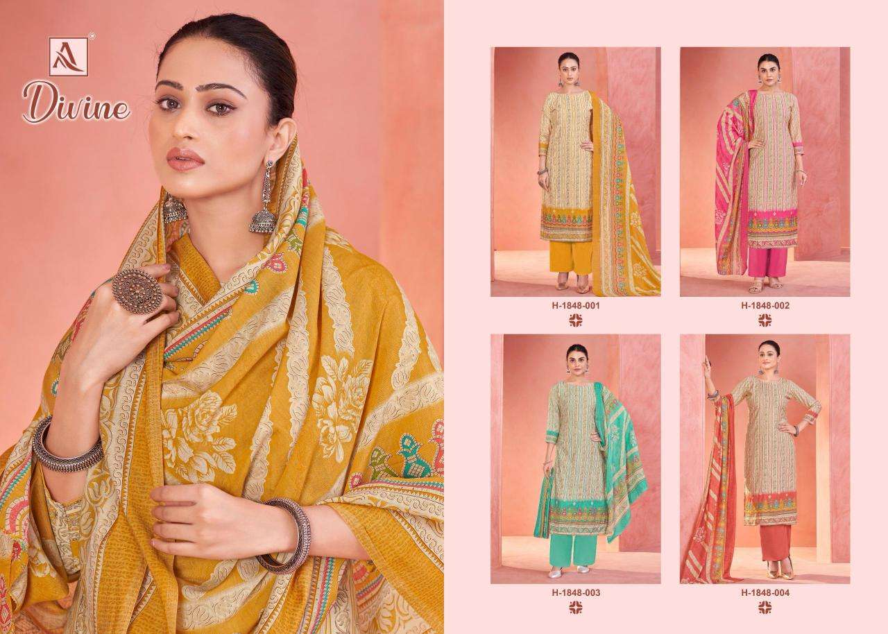 Alok suit divine designer Wholesale dress materials in Surat with price