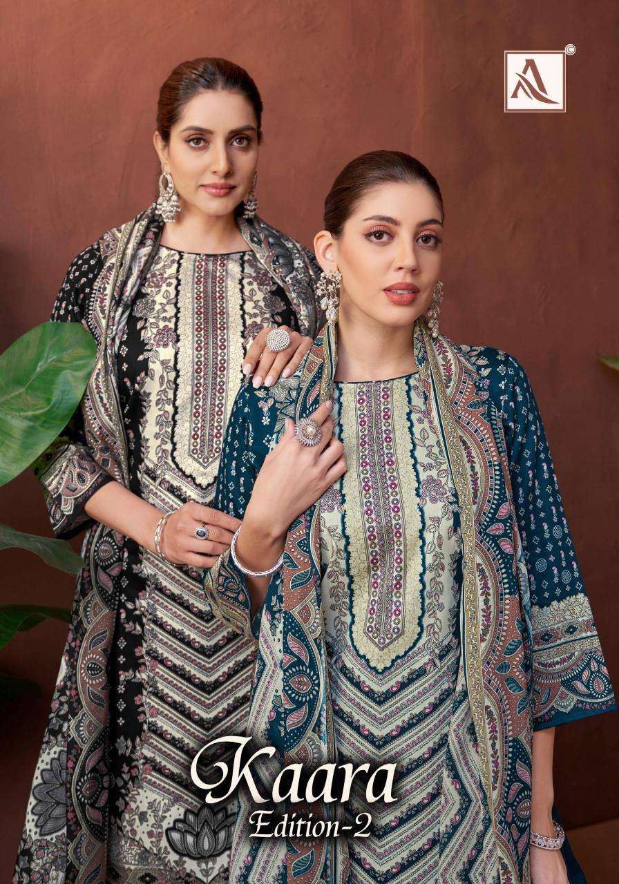 Alok suit kaara 2 Designer dress materials wholesale