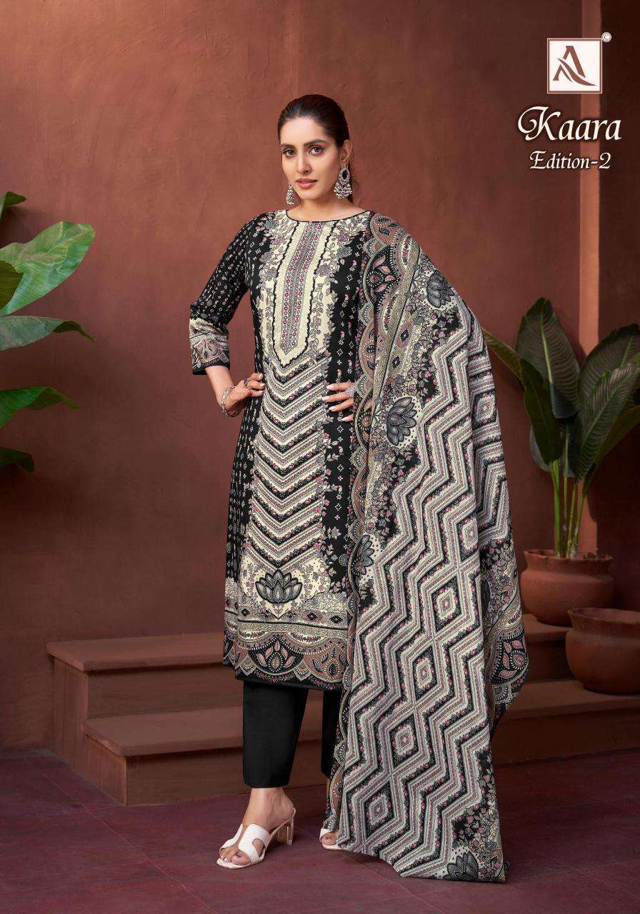Alok suit kaara 2 Designer dress materials wholesale