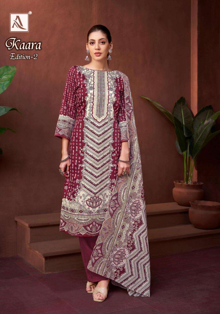 Alok suit kaara 2 Designer dress materials wholesale