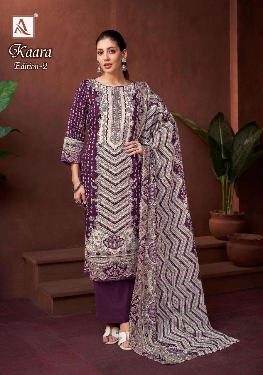 Alok suit kaara 2 Designer dress materials wholesale