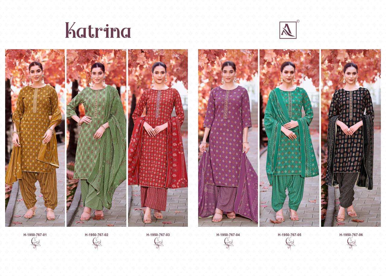 Alok suit katrina Wholesale designer dress materials