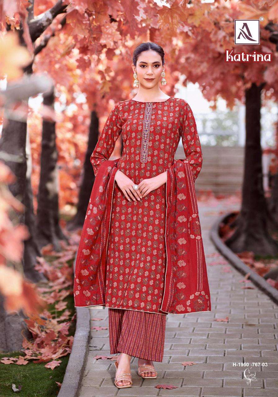Alok suit katrina Wholesale designer dress materials