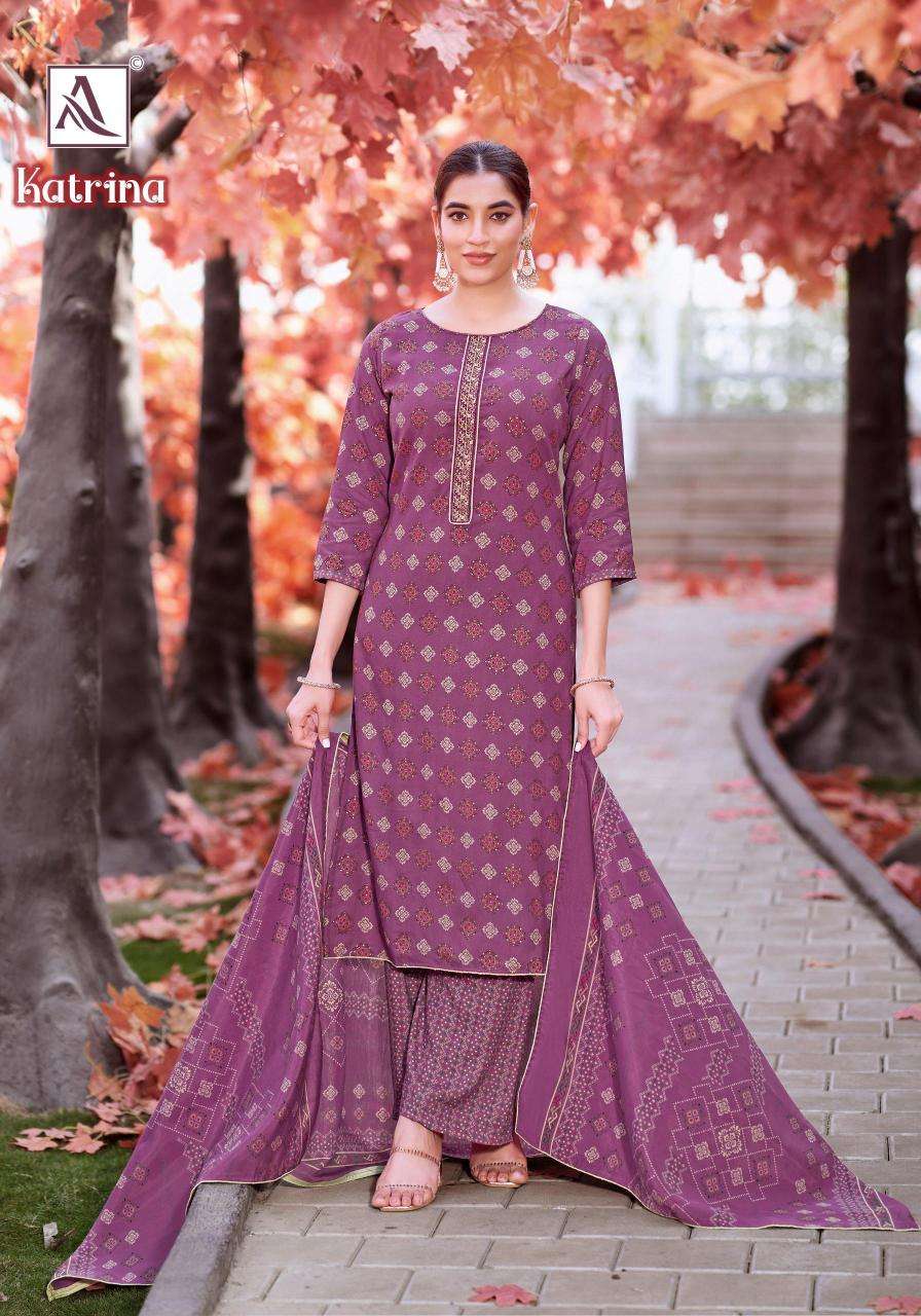 Alok suit katrina Wholesale designer dress materials