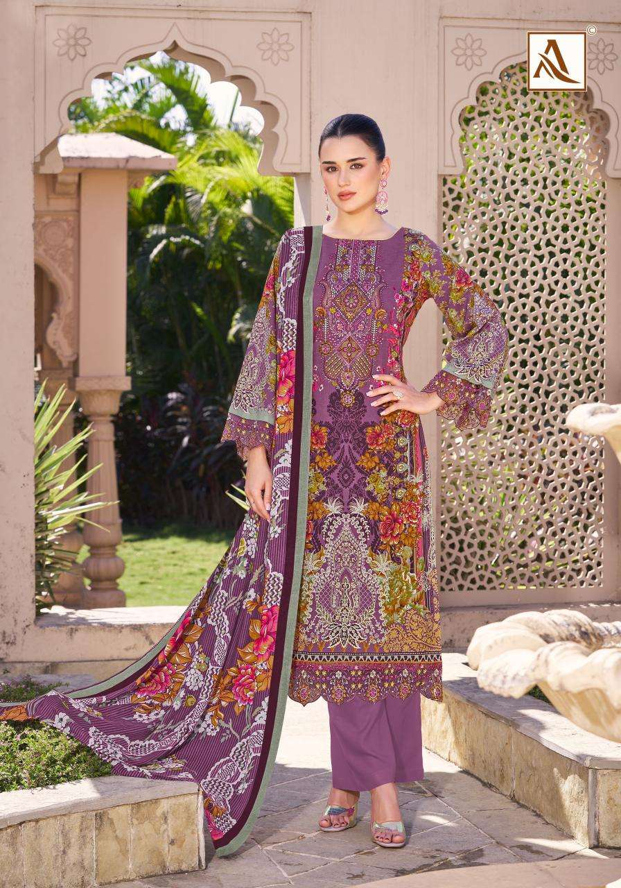 Alok suit - make in india qurbat 17 Wholesale dress material online