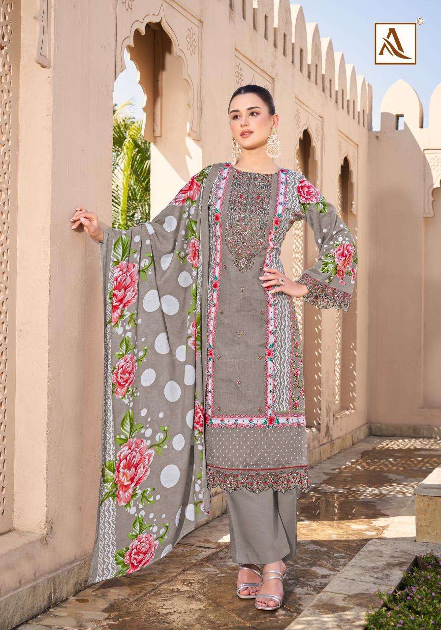 Alok suit - make in india qurbat 17 Wholesale dress material online