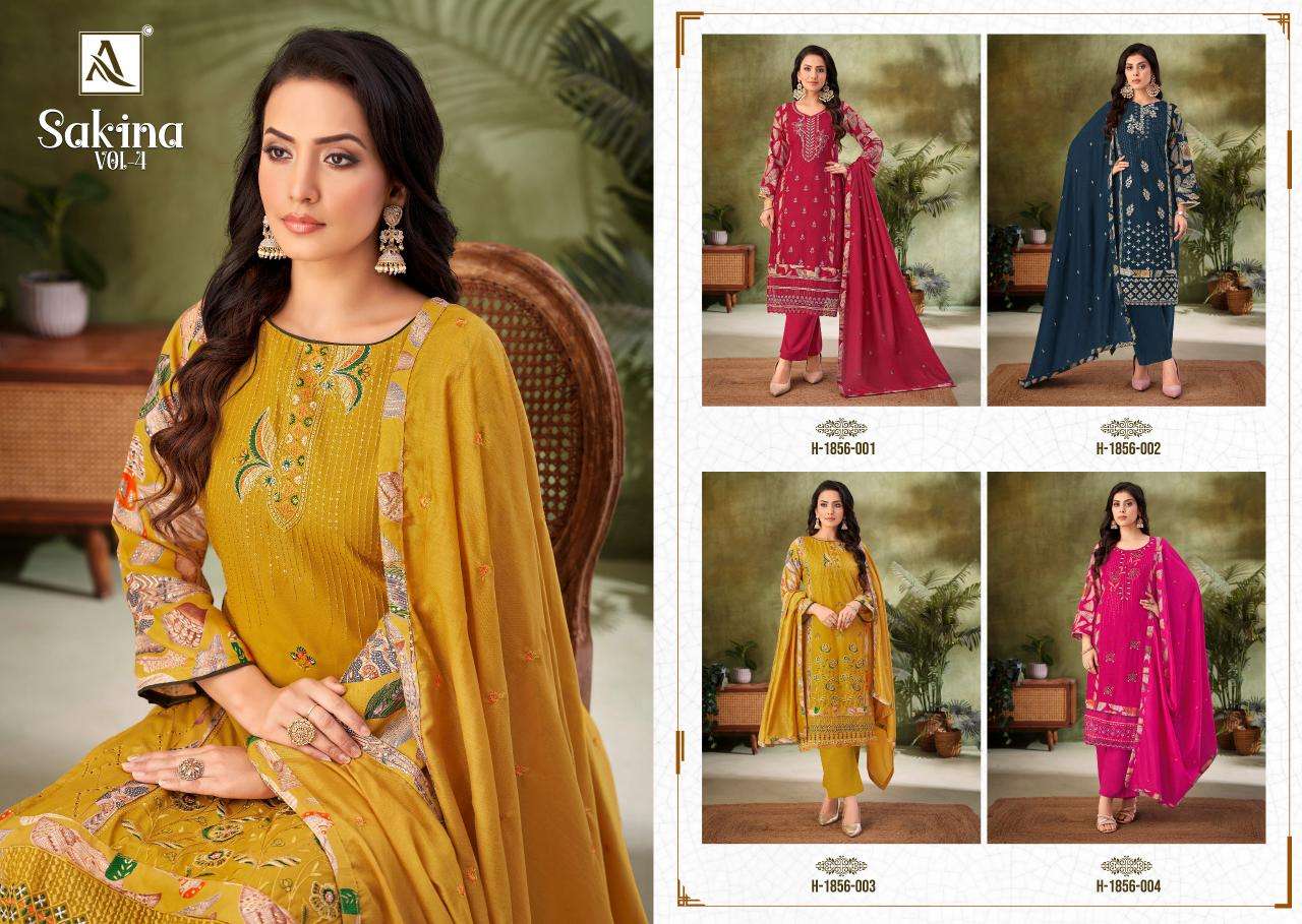 Alok suit - make in india sakina 4 Wholesale Dress Material Dealers in Mumbai